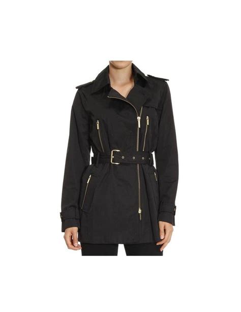 gabardina michael kors negra